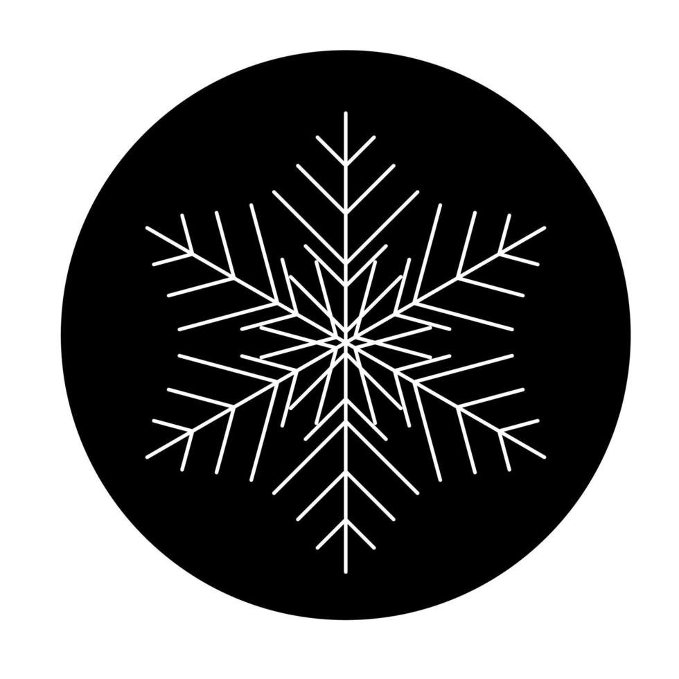 Vector  winter snowflake icon. illustration for web