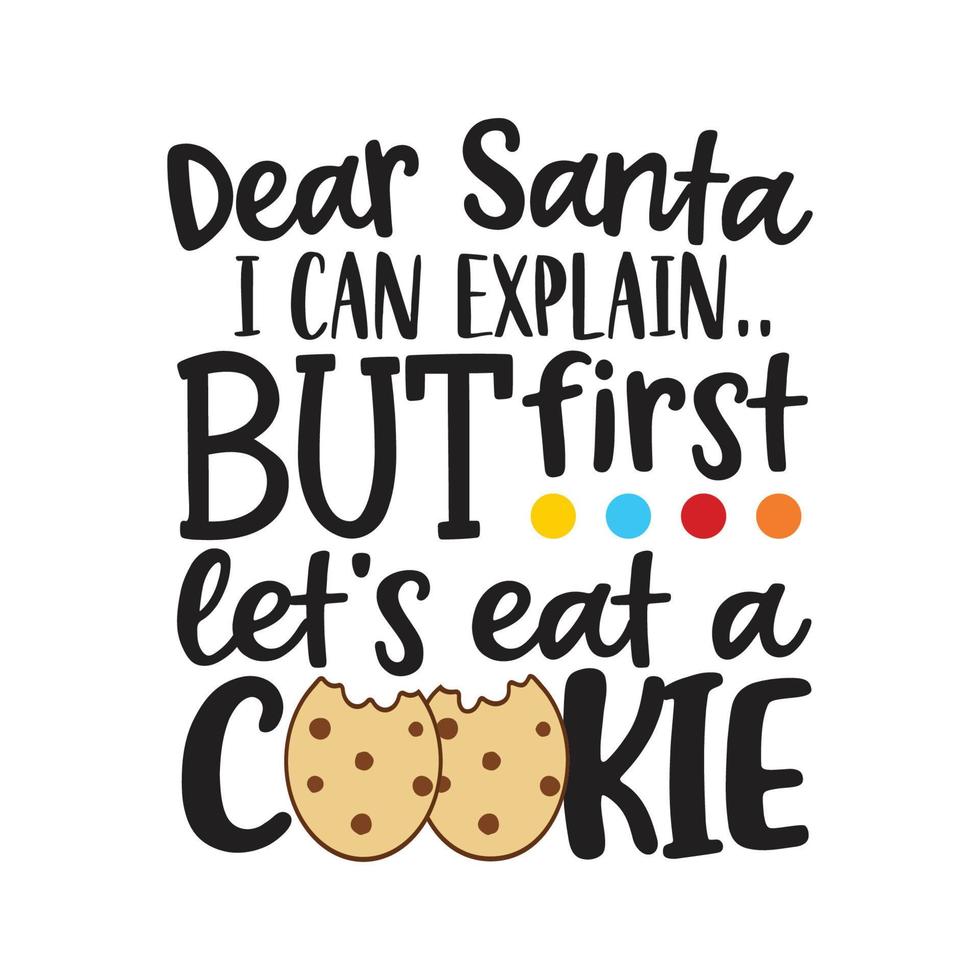Dear Santa Can Explain vector