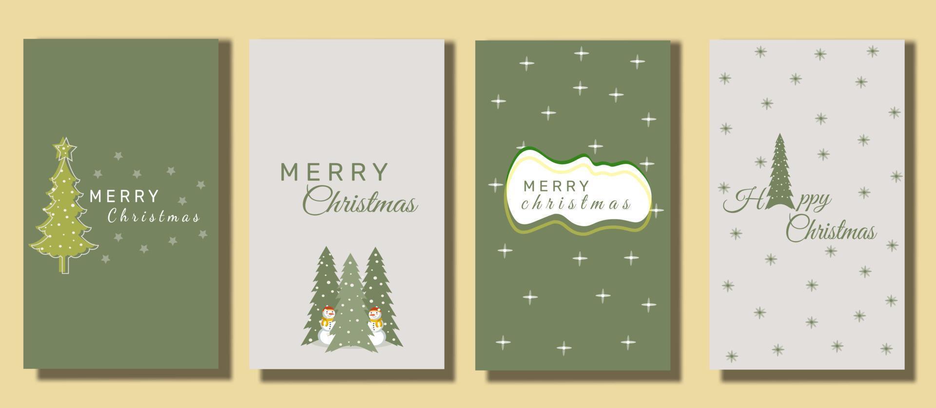 Flat design winter stories, christmas greeting, vector