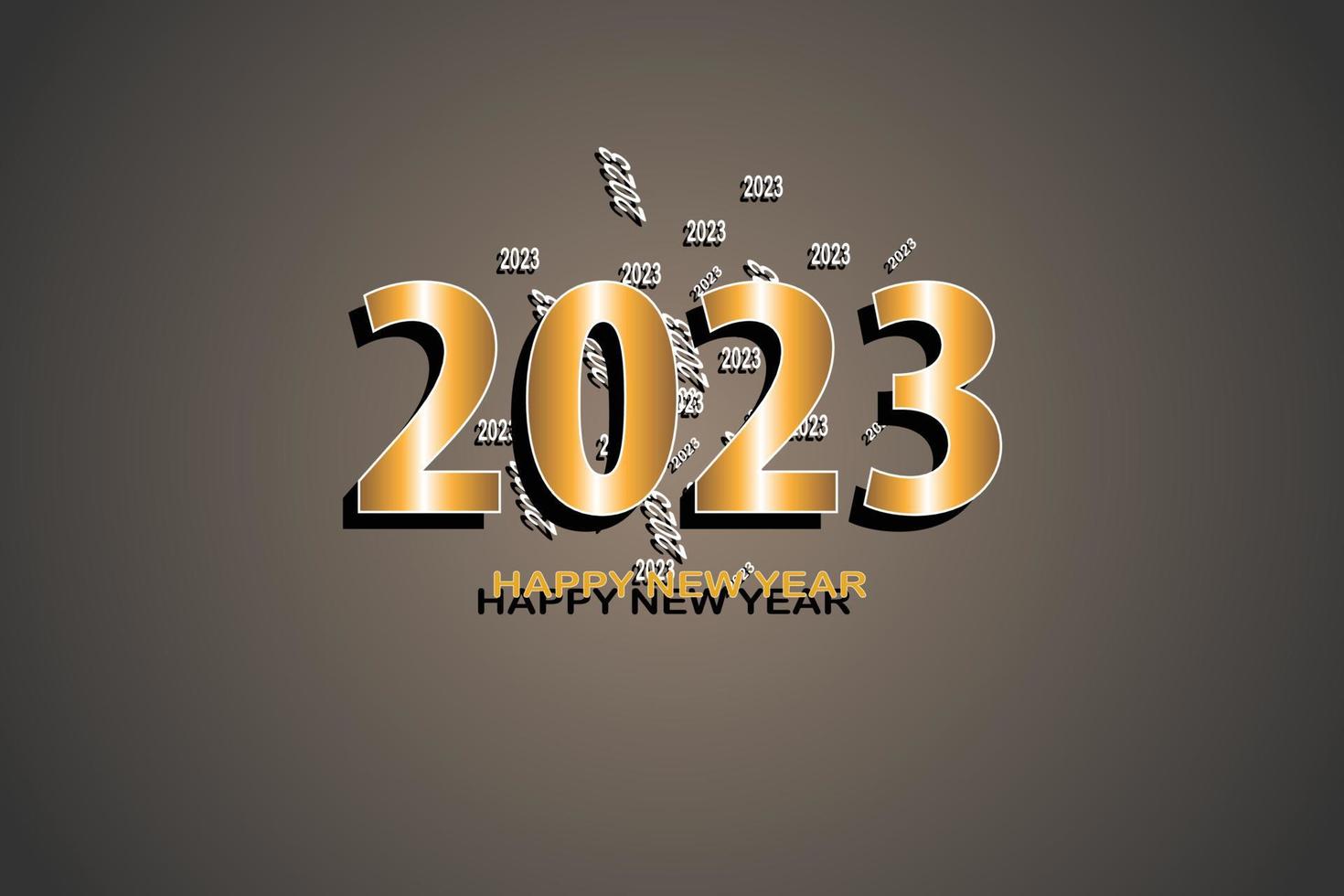 Happy new year 2023 background vector