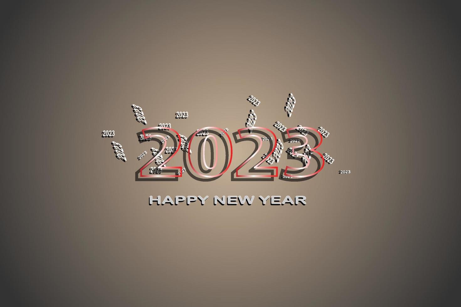 Happy new year 2023 background vector