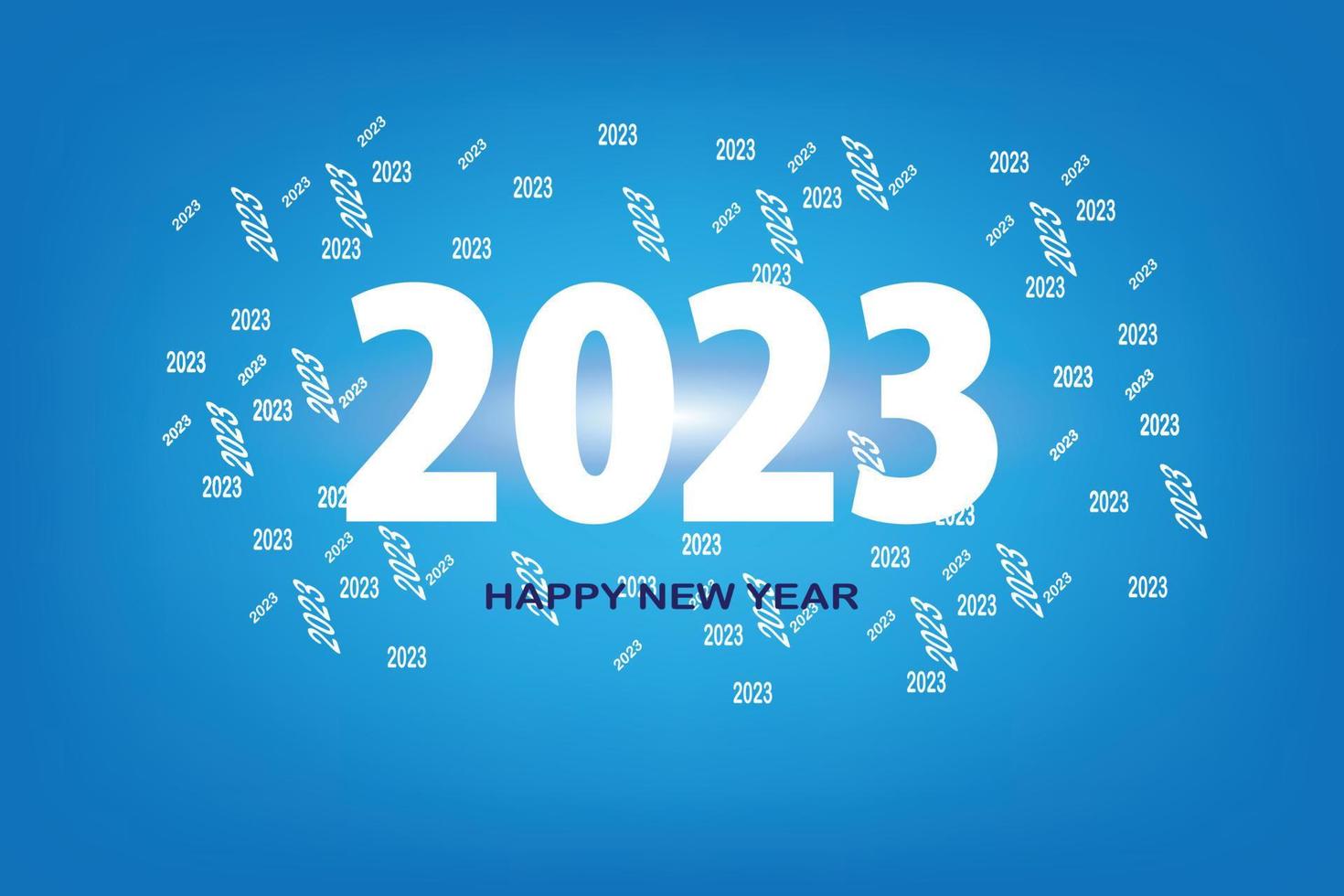Happy new year 2023 background vector