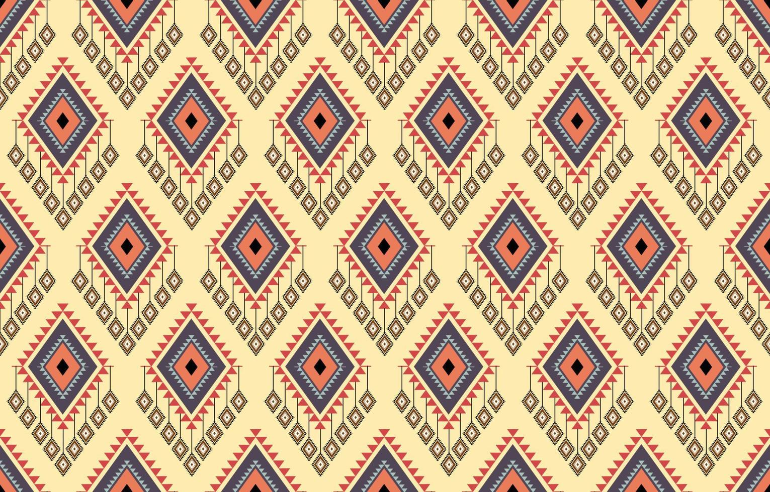 patrón étnico geométrico oriental y occidental. americano, azteca, motivo, tribal, patrón textil. diseño para tela, cortina, fondo, alfombra, papel pintado, ropa, envoltura, vector de motivo de mosaico.textil.