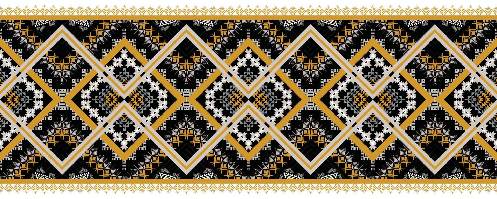 patrón geométrico étnico horizontal. estilo de patrón textil con motivos americanos y aztecas. diseño de patrones sin fisuras para tela, cortina, fondo, moqueta, papel pintado, ropa, envoltura, baldosas. vector americano