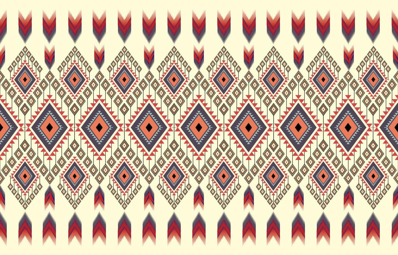 Ethnic geometric oriental and western pattern. American, Aztec,motif,tribal, textile pattern. design for fabric,curtain, background, carpet, wallpaper, clothing,wrapping,tile.textile Motif vector. vector