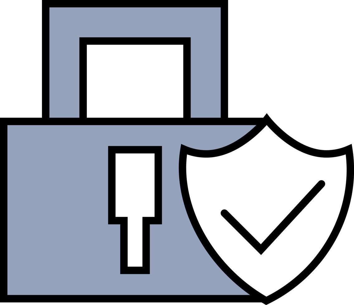 Confidencial de seguridad en línea, ilustración, vector sobre fondo blanco.