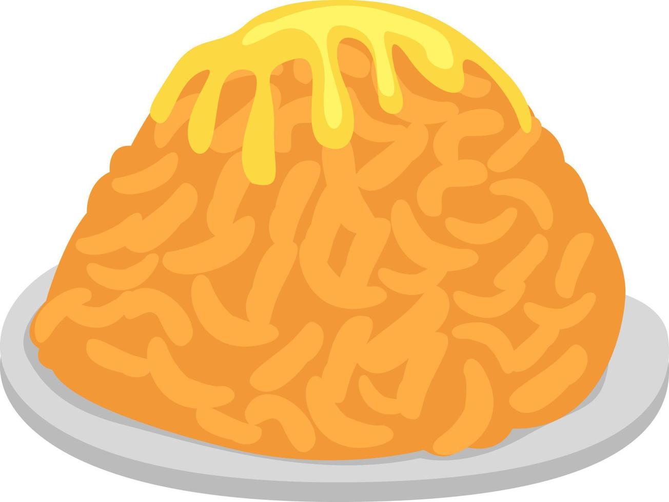 Delicious cak cak dish, illustration, vector on white background