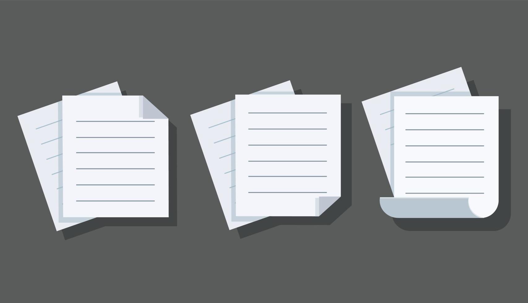 sheet file document in flat vector illustration