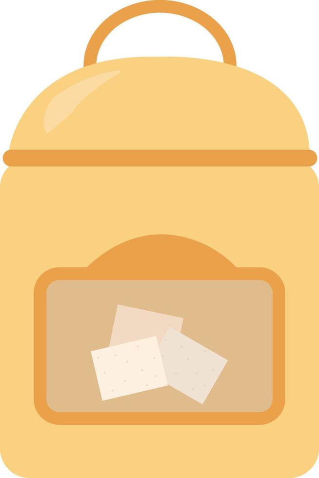 Sugar cubes, illustration, vector on white background.