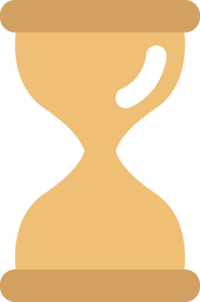 Golden hourglass, illustration, on a white background. vector