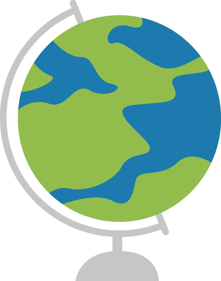 Globe, illustration, vector on white background.