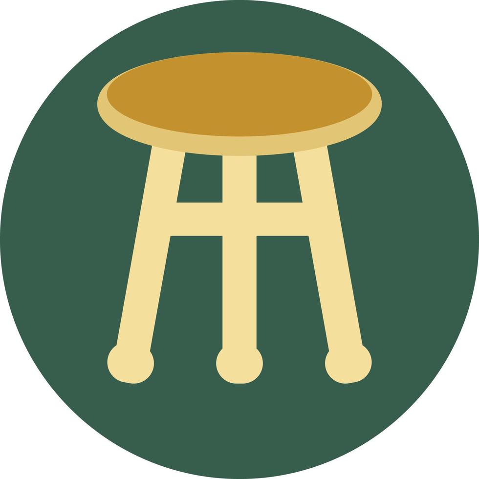 Bar stool, illustration, vector, on a white background. vector