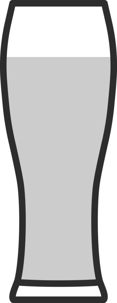 Mai Tai coctail glass, illustration, on a white background. vector