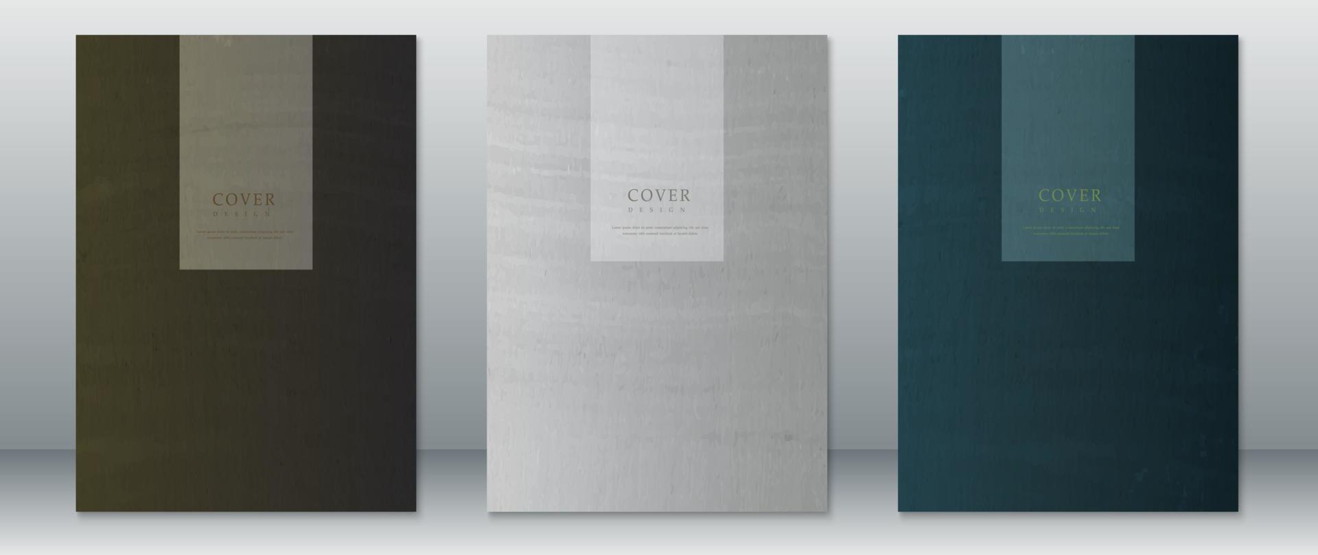 Creative minimalistic cover page design vector
