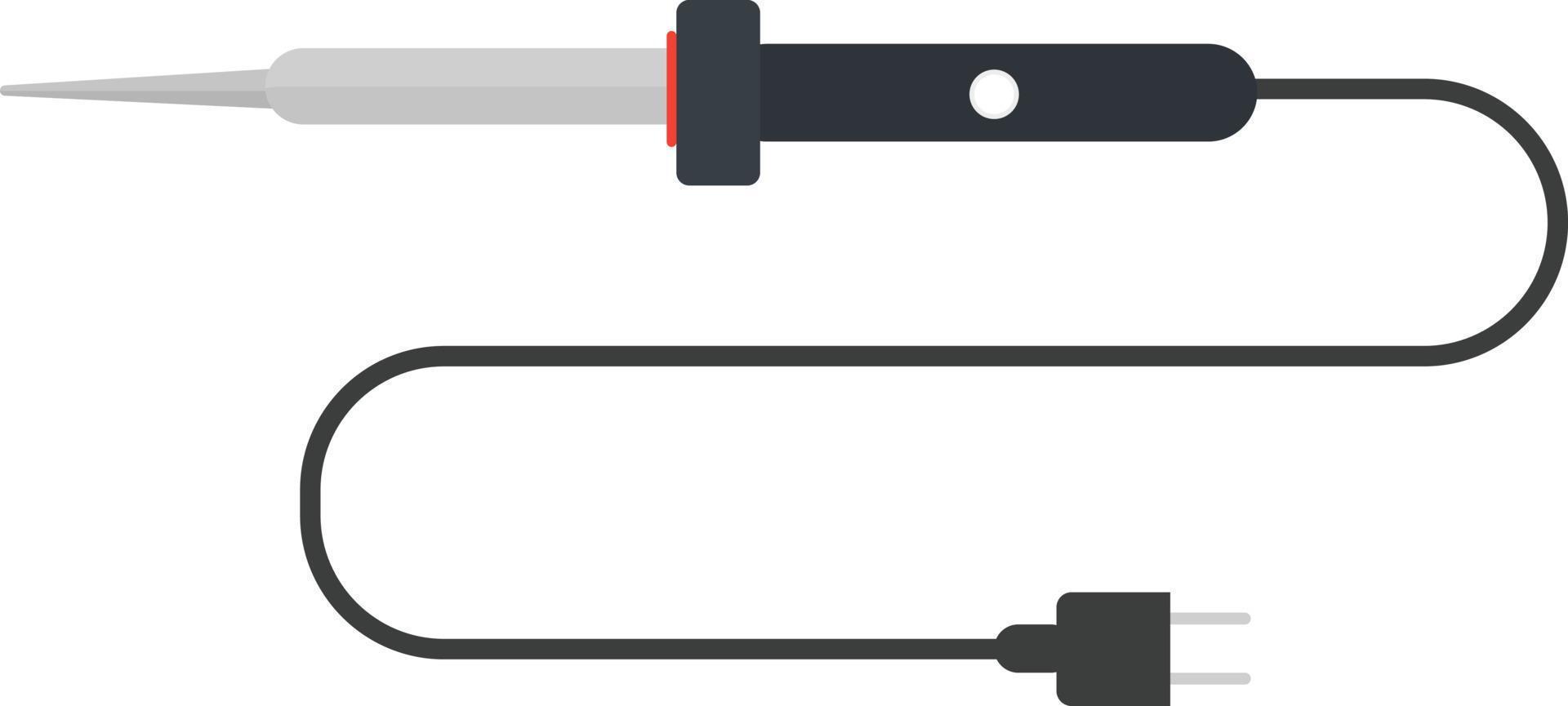 Soldering machine,illustration, vector on white background.