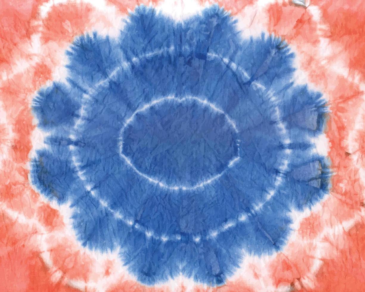 Colorful hand painted watercolor tie-dye pattern background vector