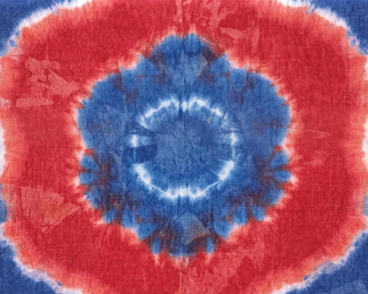 Colorful hand painted watercolor tie-dye pattern background vector
