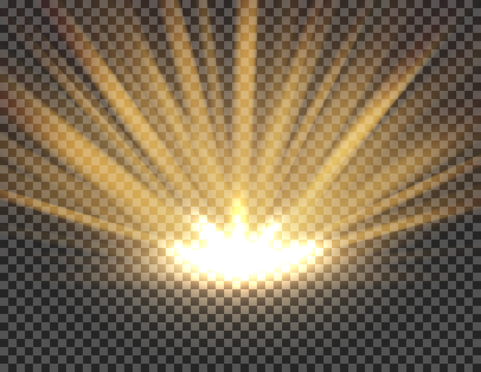 Golden Rays Rising On A Transparent Background Shining Gold Exploded golden-rays-rising-on-a-transparent-background-shining-gold-exploded
