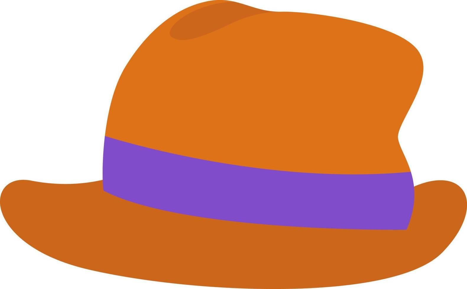 sombrero marrón de dibujos animados vector