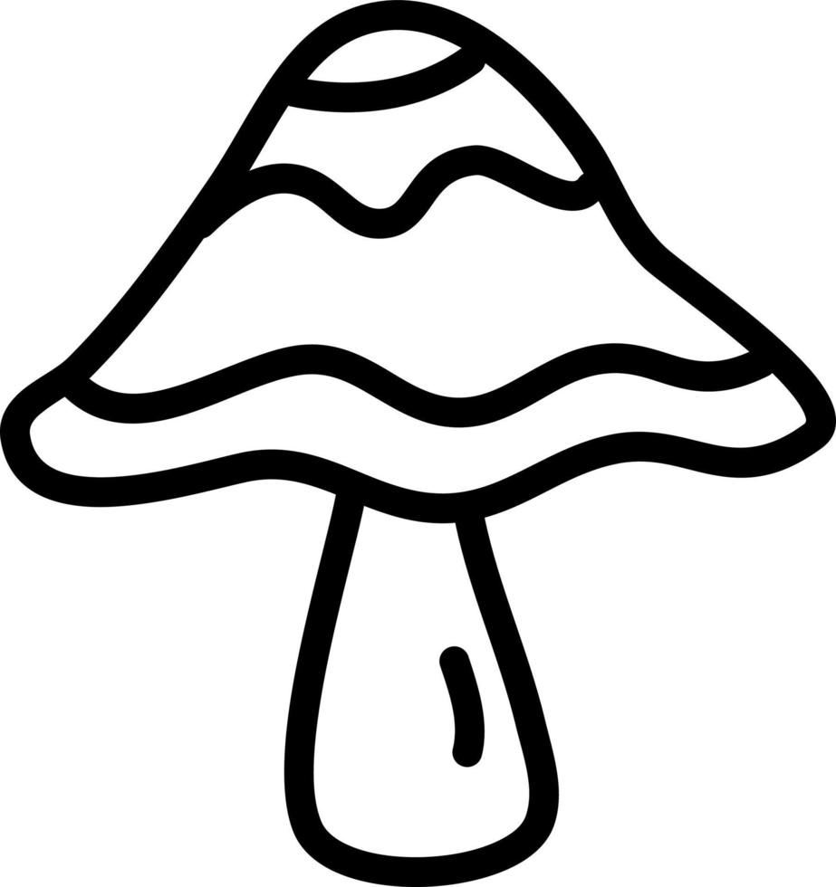 Toxic forest mushroom, illustration, vector on a white background