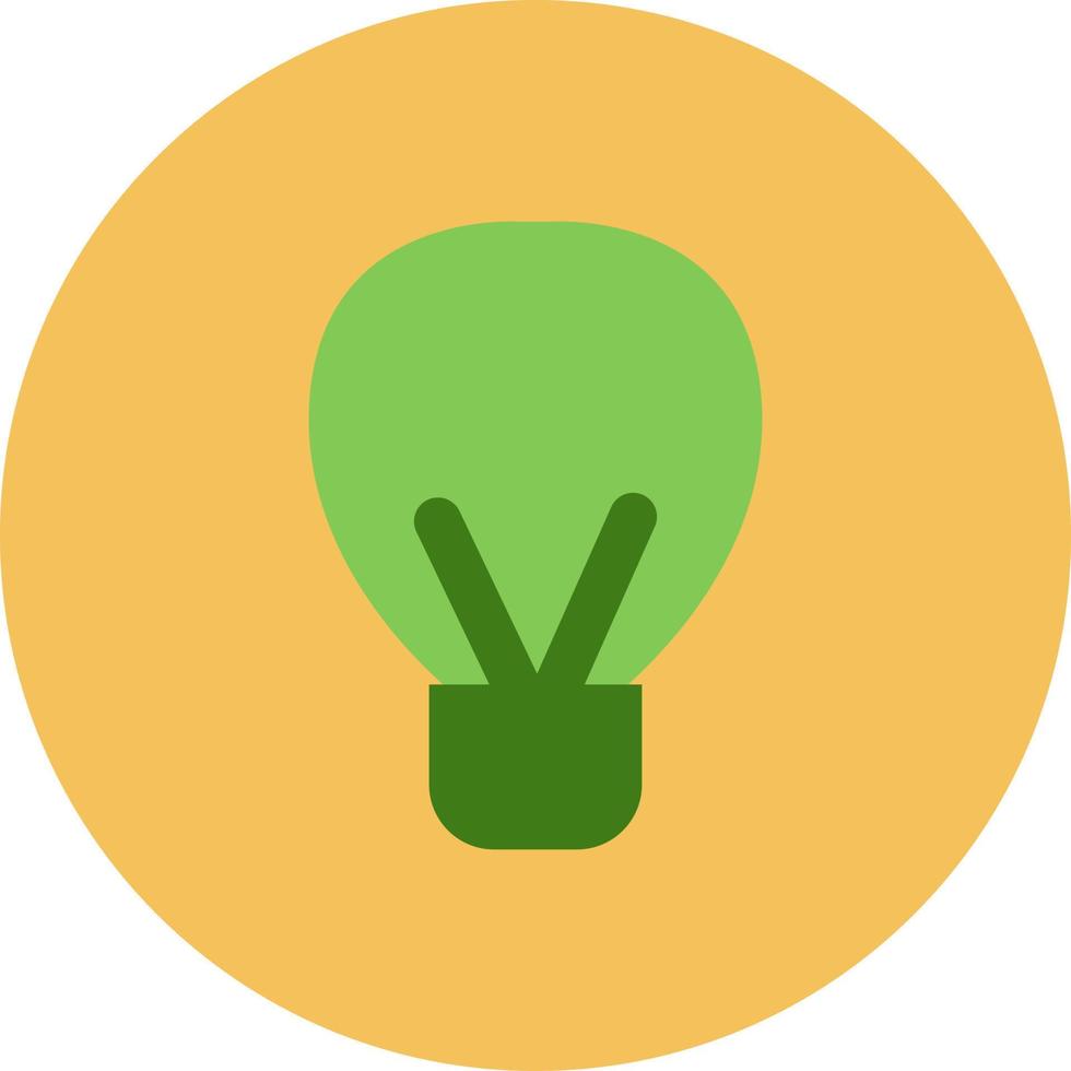 Ecology green lightbulb, illustration, vector on a white background.