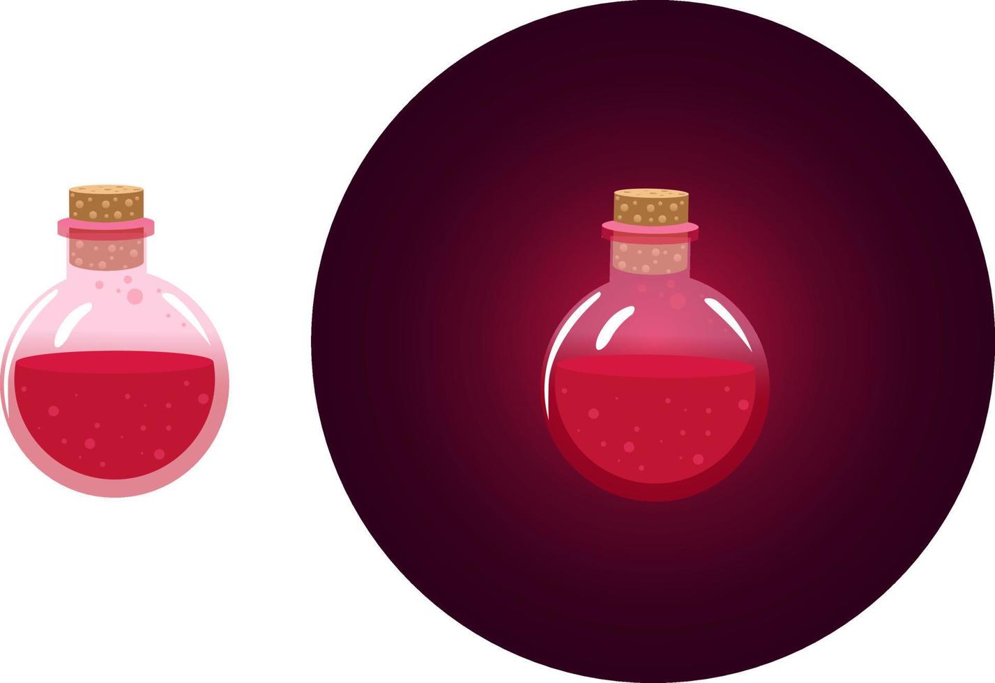 Magic potion ,illustration, vector on white background.