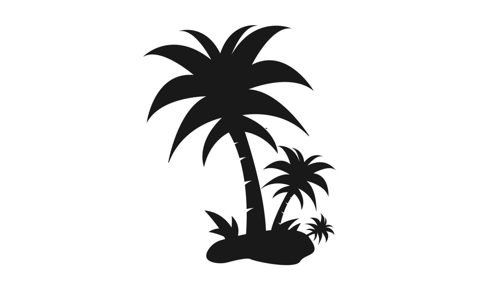 Palm tree icon logo illustration vector