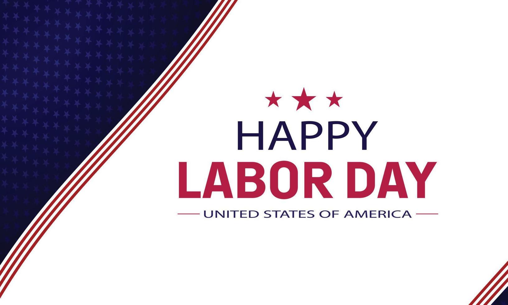 Happy Labor Day of the United States of America.Labor day banner design vector