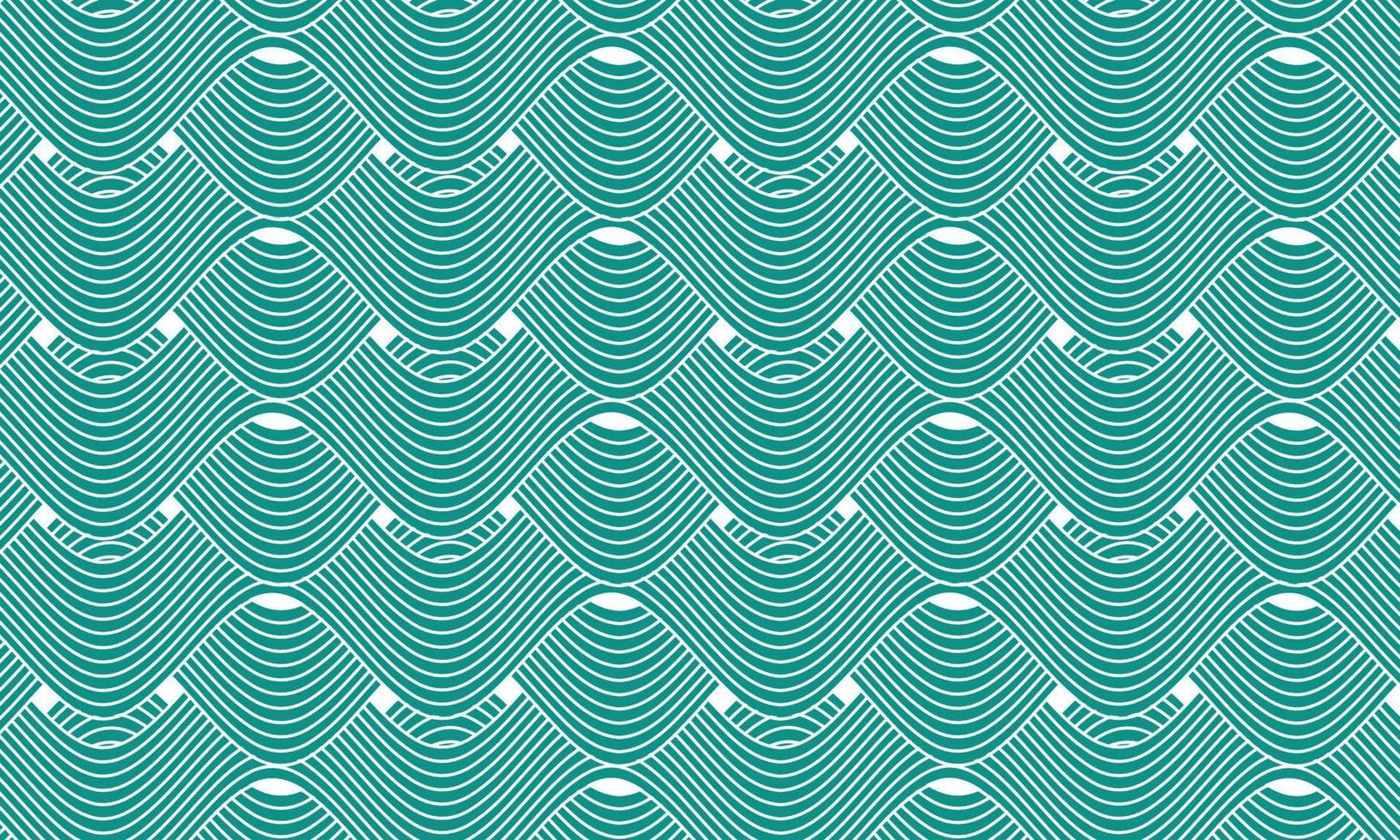 seamless pattern with wave lines vector