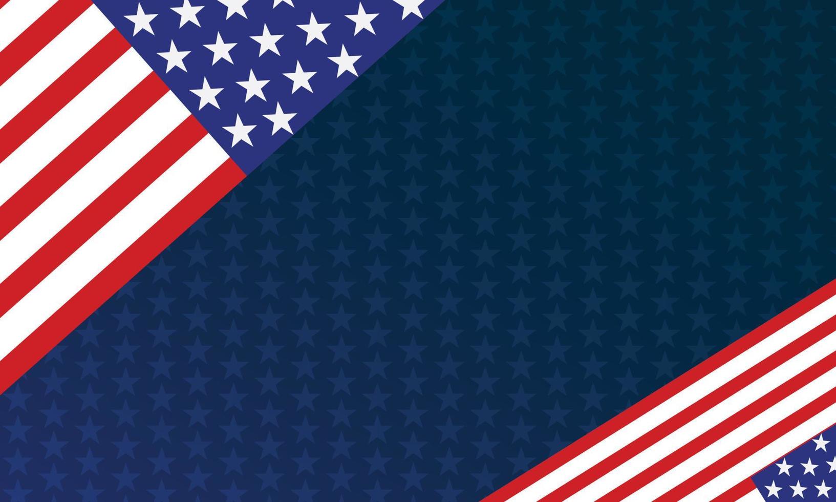 fondo patriótico de la bandera americana vector