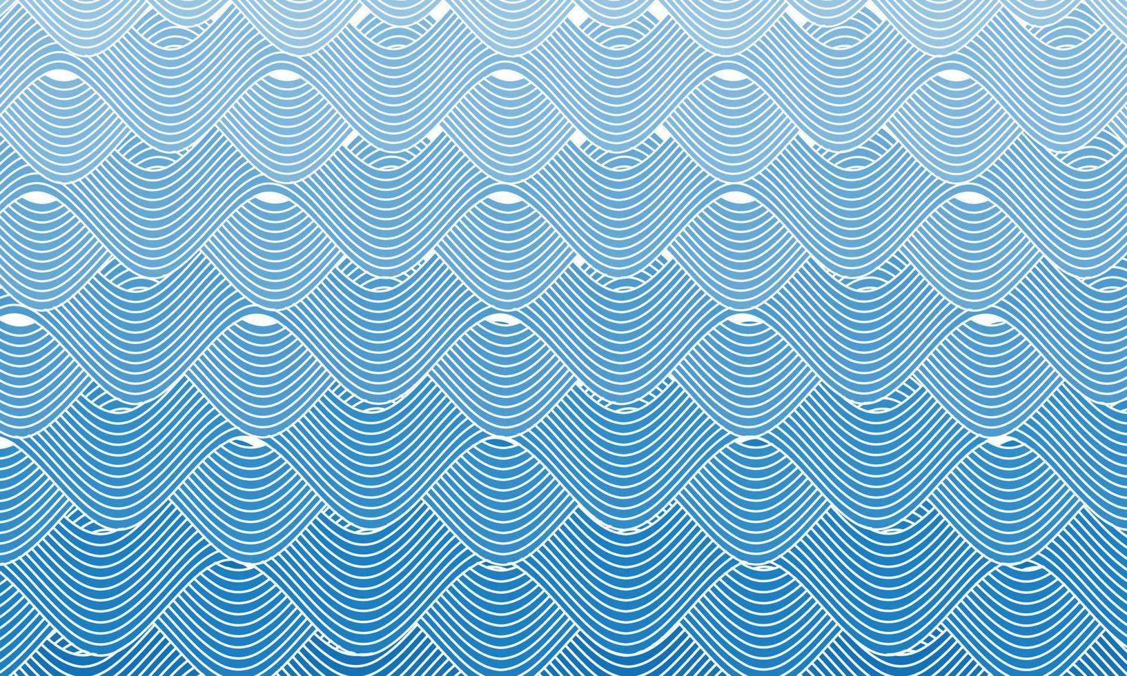 seamless pattern with wave lines vector
