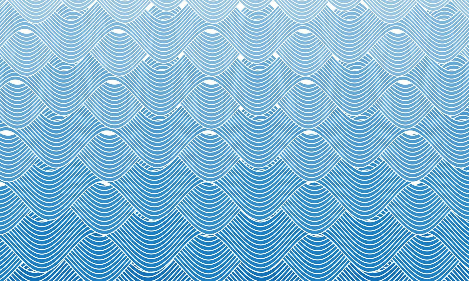 seamless pattern with wave lines vector