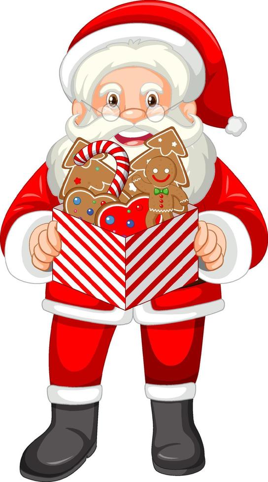 Cute Santa Claus cartoon character vector