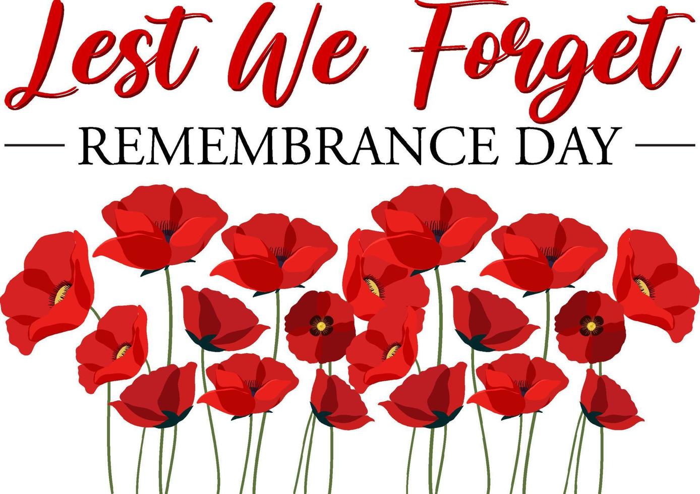 Remembrance Day Logo Design vector