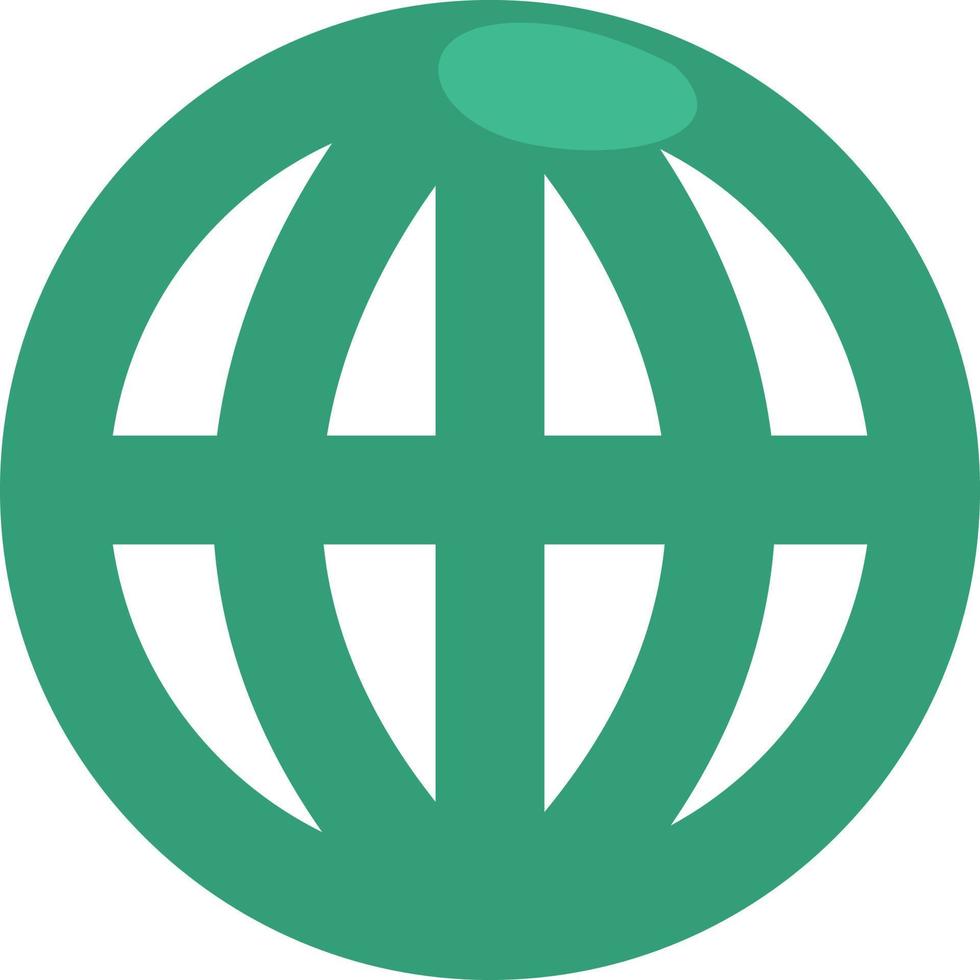 Green internet, illustration, vector on a white background.