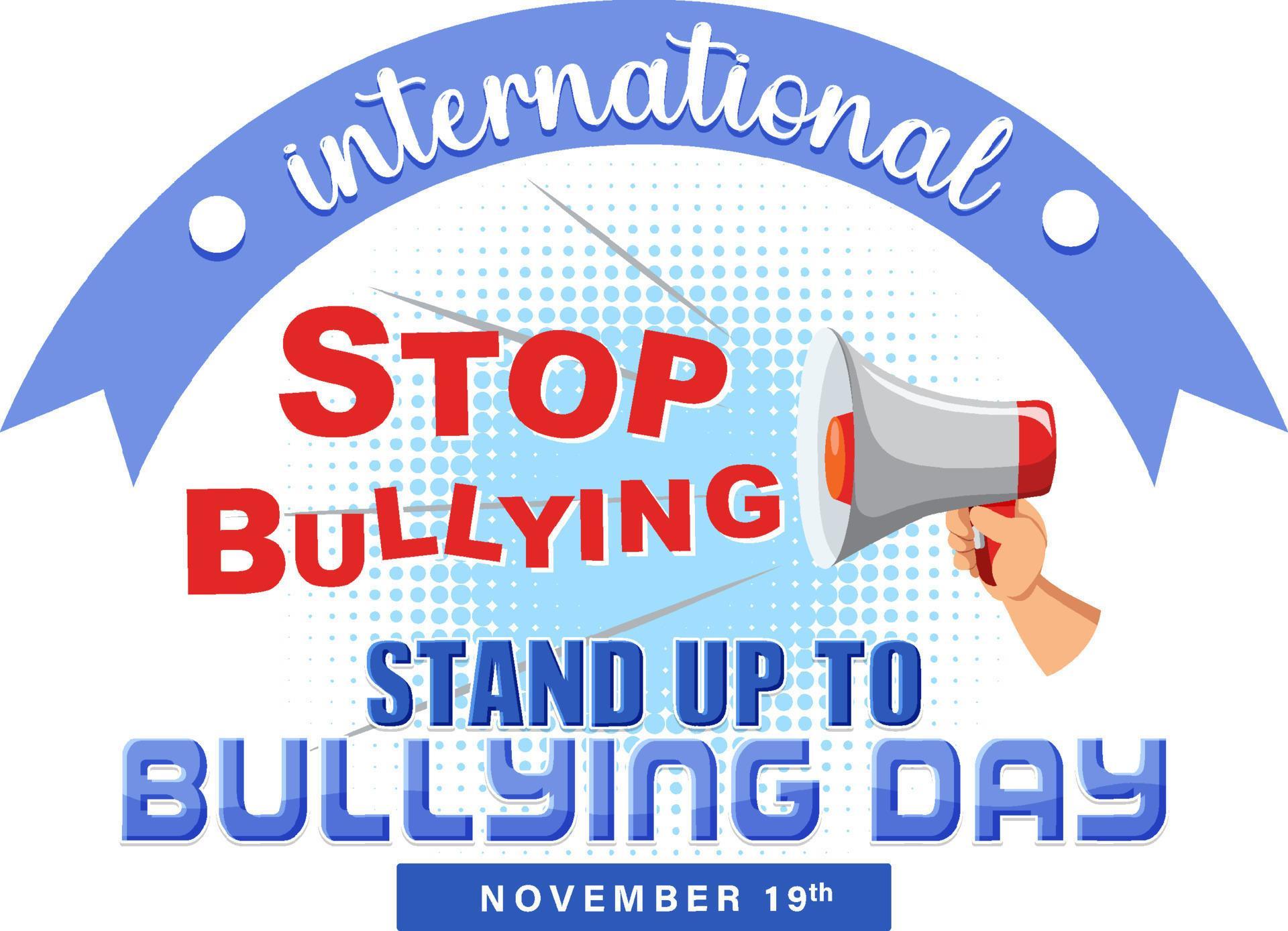 International stand up to bullying day poster design 13763414 Vector