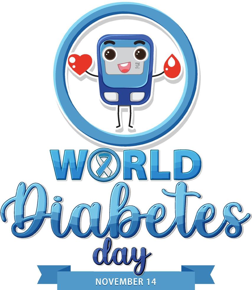 World Diabetes Day Poster Design vector