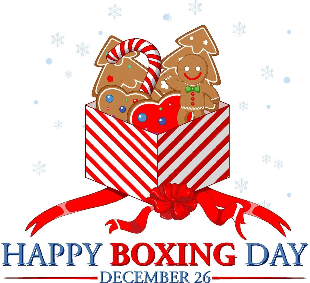 Happy Boxing Day banner design vector