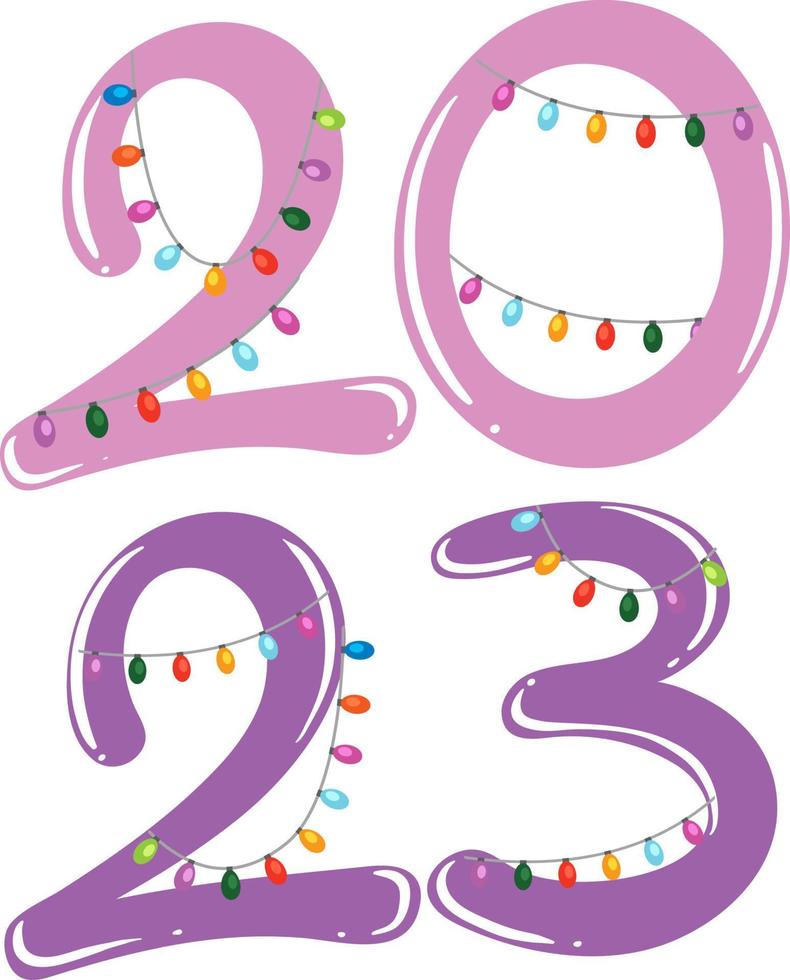 New Year 2023 sign icon vector