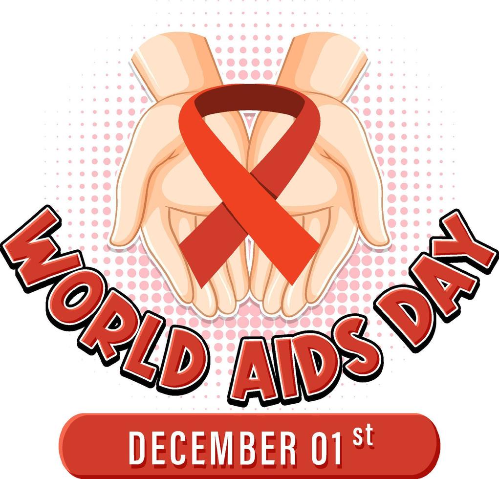 World AIDS Day Poster Design vector