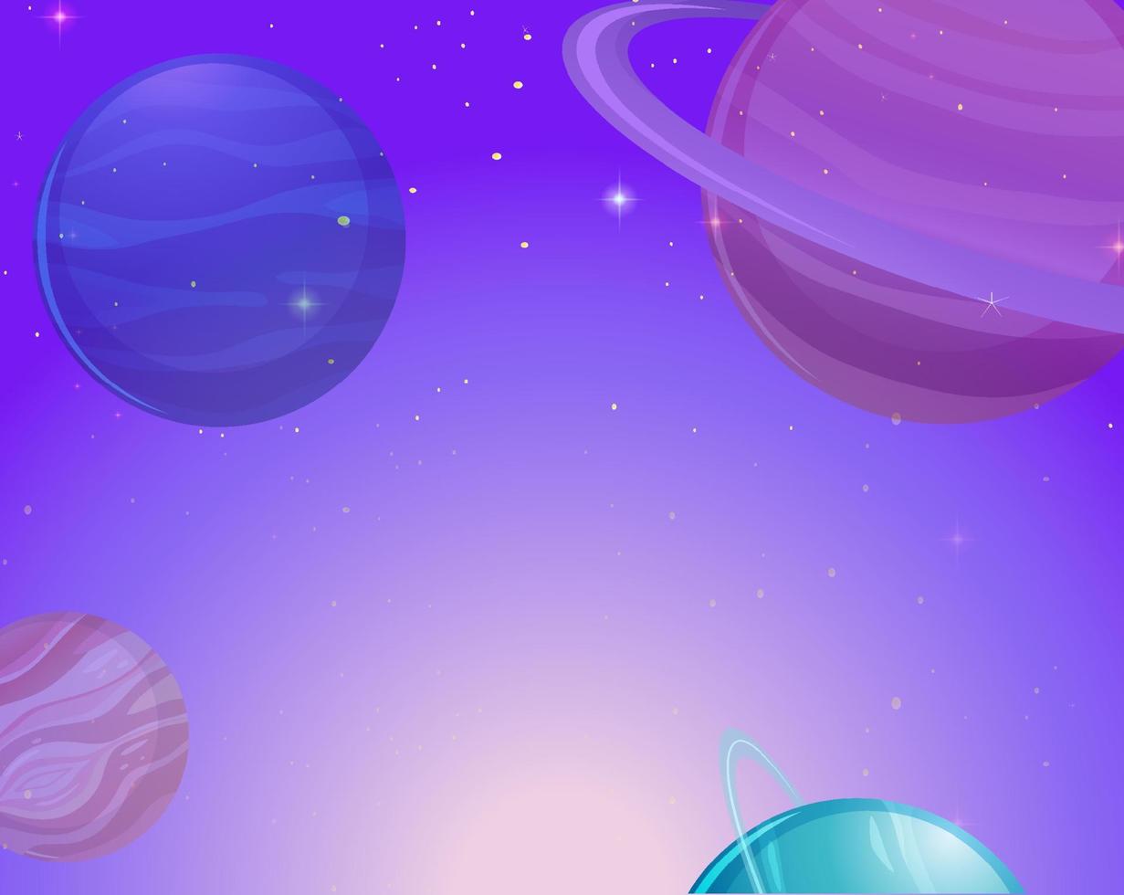 Outer space background wallpaper vector