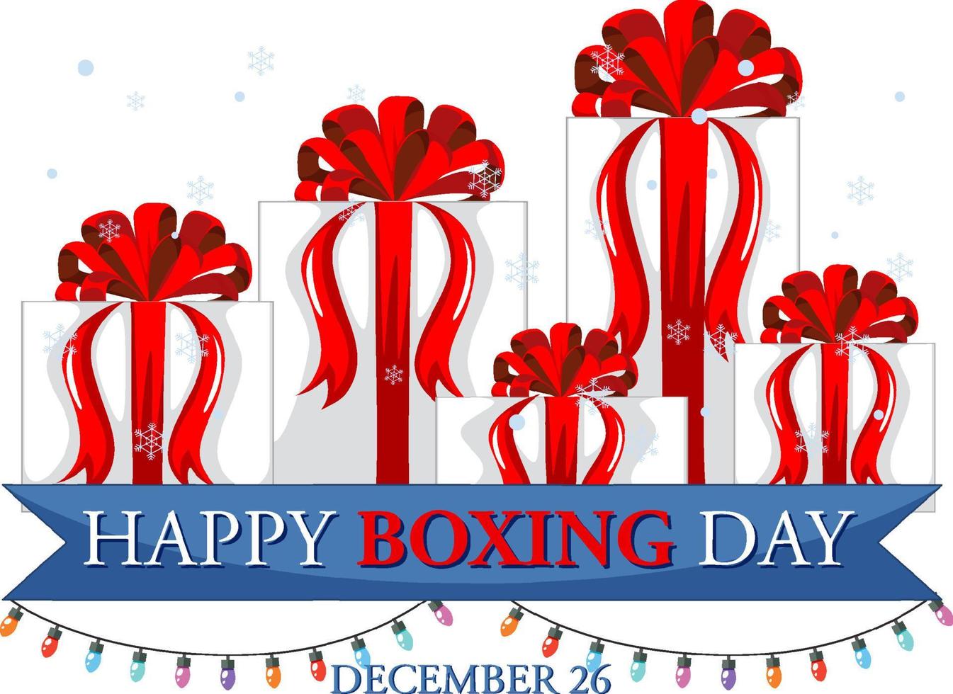 Happy Boxing Day banner design vector