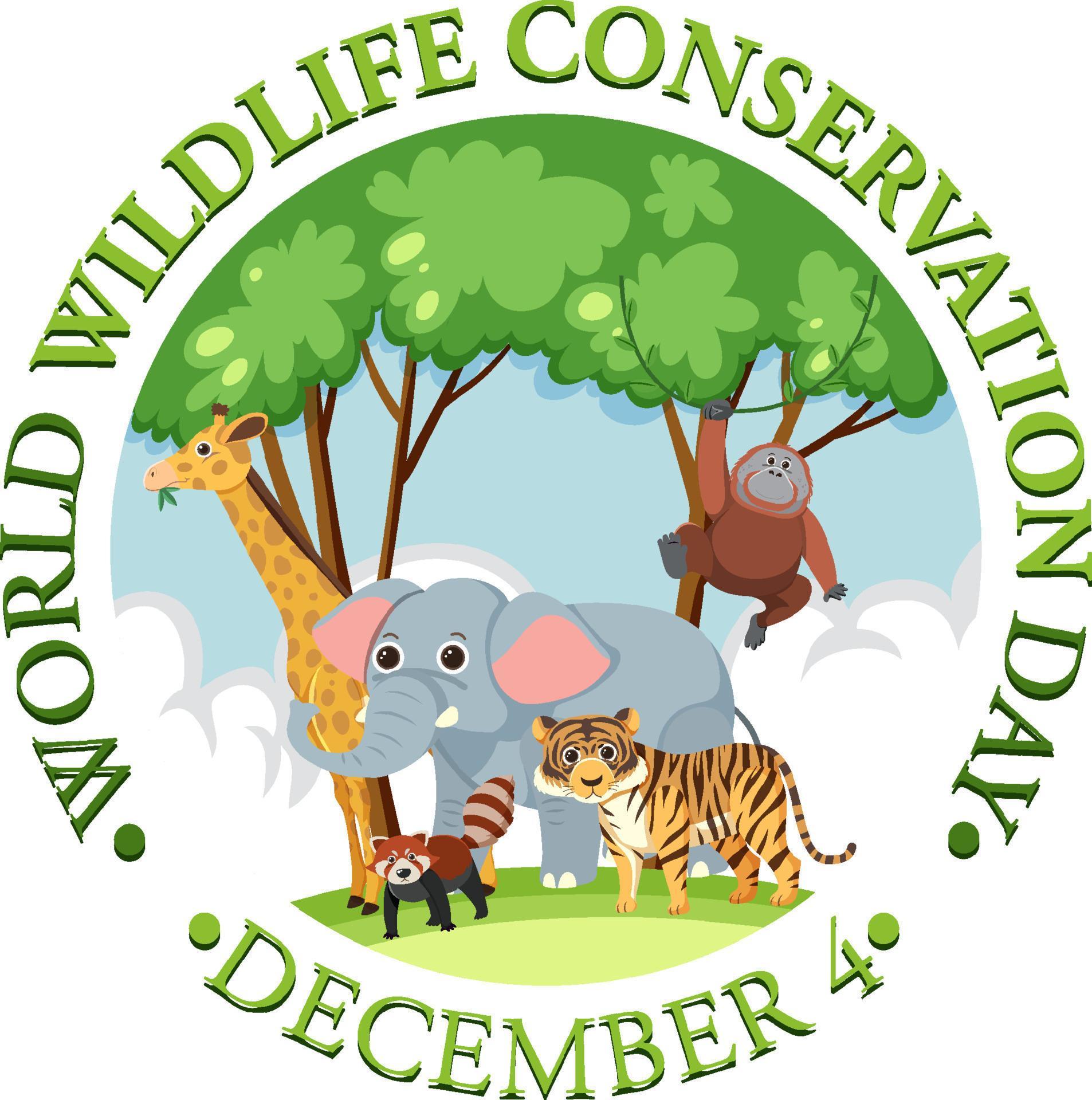 World Wildlife Conservation Day Poster Template 13763868 Vector Art at