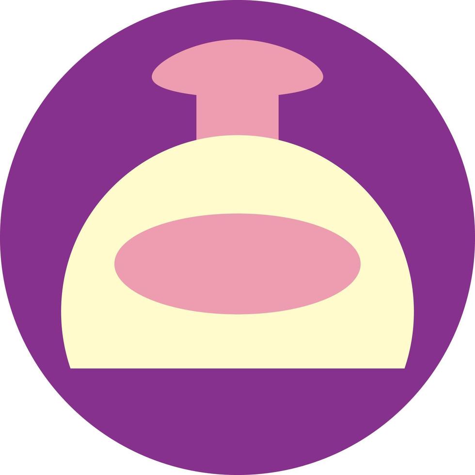 Perfume in small bottle, illustration, vector, on a white background. vector