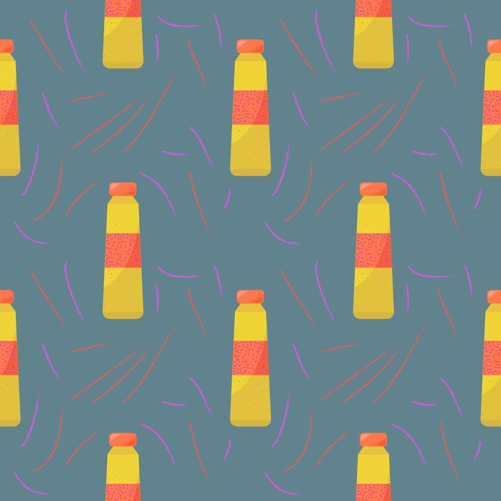 Bottles pattern, illustration, vector on white background