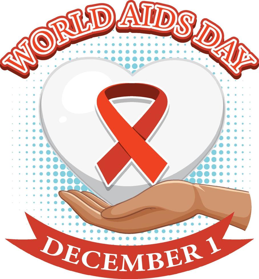 World Aids Day Poster Design vector