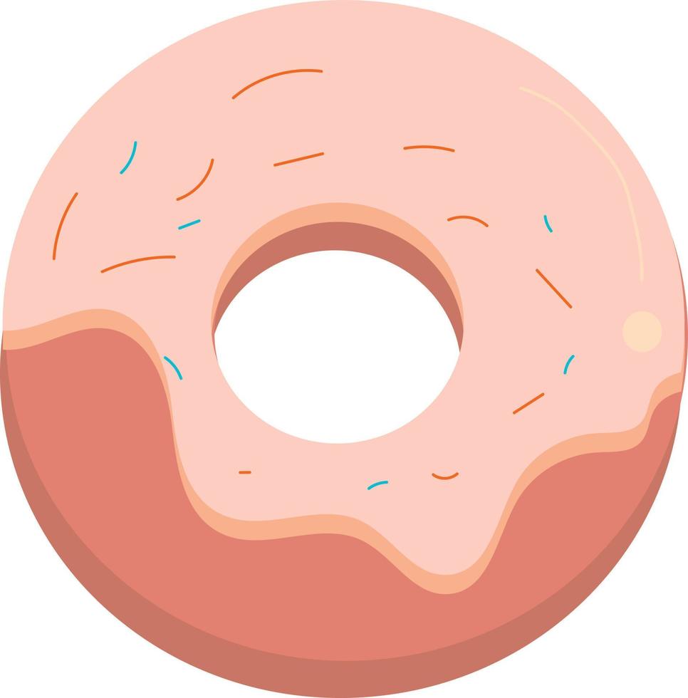 donut con chispas vector