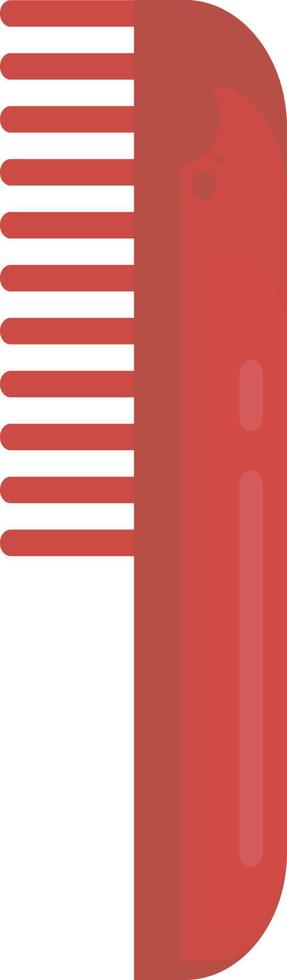 Red comb, illustration, vector on white background.