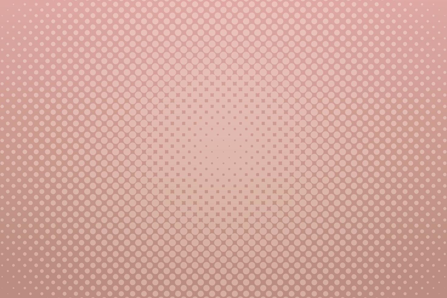 Pink pop art background with halftone dots in retro comic style. Vector illustration.