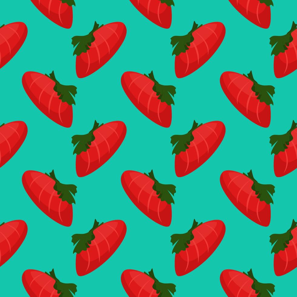 Delicious meat , seamless pattern on a green background. vector